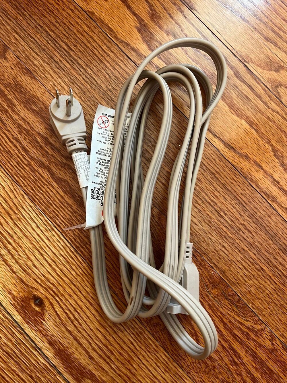 Intertek 3139719 Extension Cord, 9 Foot, Beige